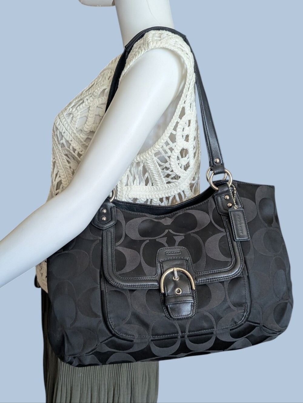 vintage Coach Campbell Belle Carryall